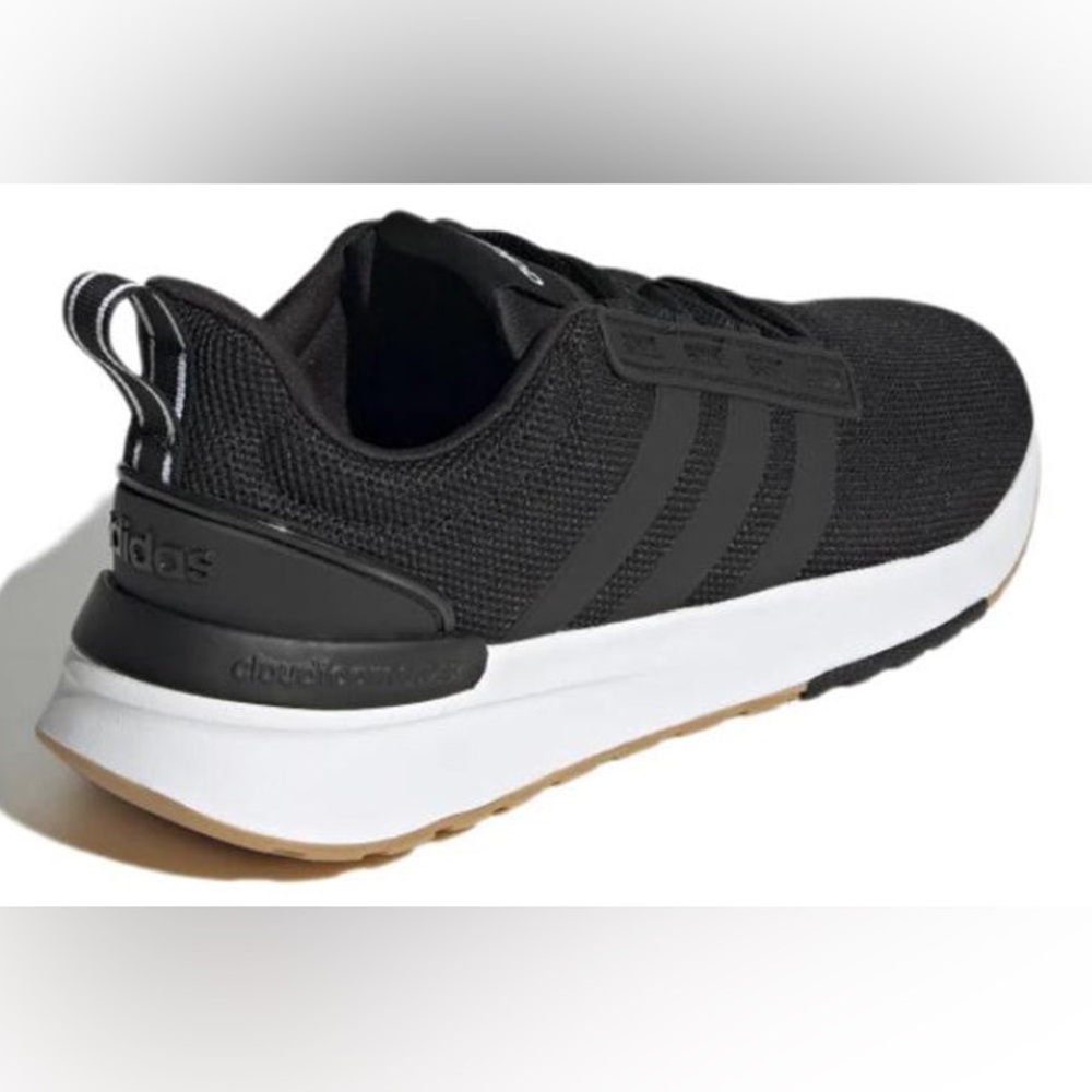 Adidas Men's Black and White Sneakers
